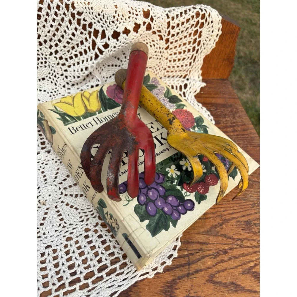 Authentic Primitive Metal  Fork Head Vintage Garden Tools Rustic Farmhouse Décor